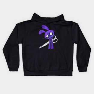 scissor halloween doll purple Kids Hoodie